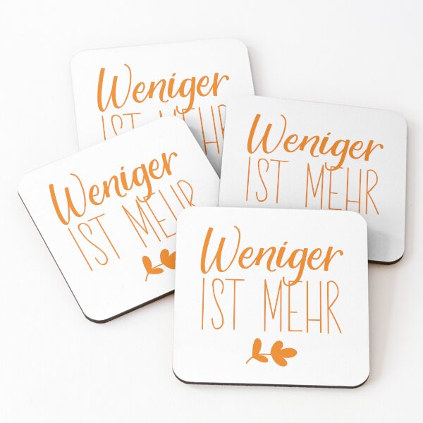 Item preview, Weniger ist mehr. German text: Less is more.  designed and sold by pidzam4e.