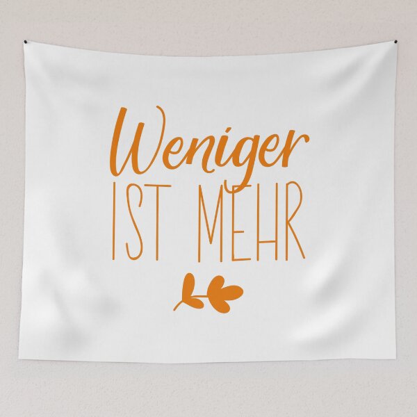 Item preview, Weniger ist mehr. German text: Less is more.  designed and sold by pidzam4e.