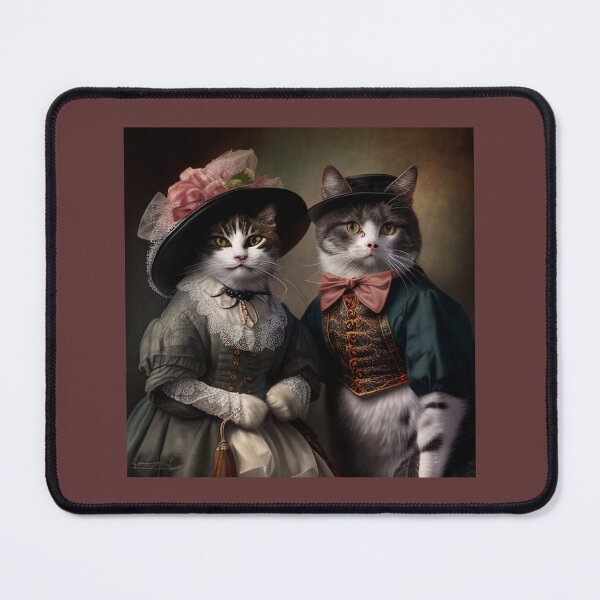 Item preview, Cat Couple in Victorian Costume designed and sold by kansaikate.