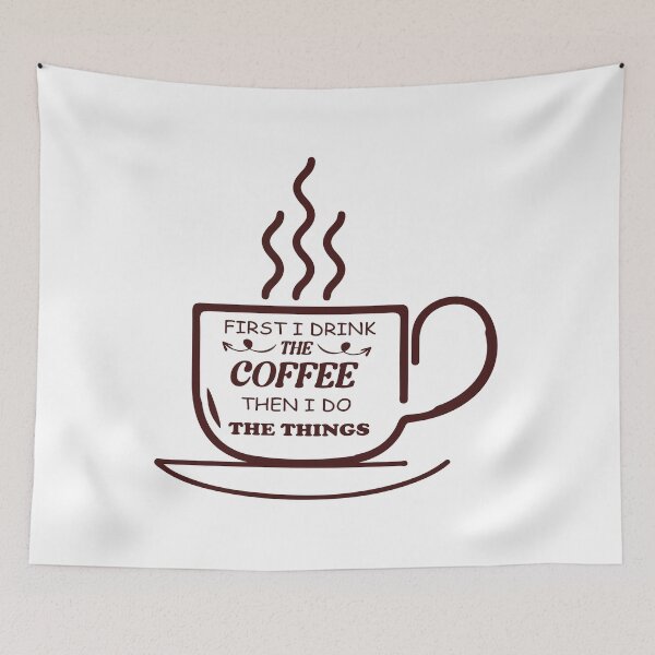 Item preview, i drink coffee first then i do the things, cup ,shirt and sticker designed and sold by highteek  ⭐️⭐️⭐️⭐️⭐️.