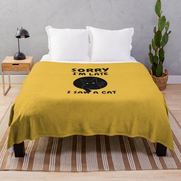 Item preview, Sorry I M Late I Saw A Cat designed and sold by Ahmed Feki.