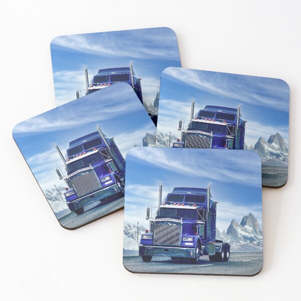 Item preview, American Truck Bobtailing on Highway Through the Mountains designed and sold by Taina Sohlman.