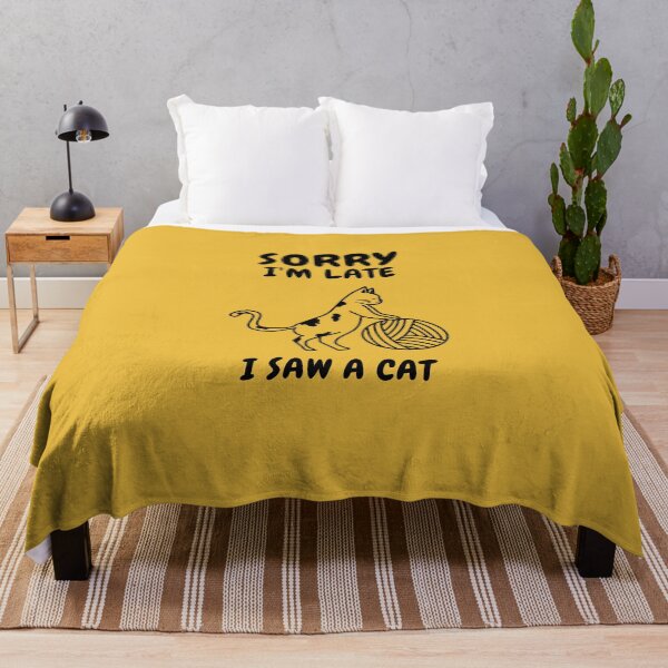 Item preview, Sorry I M Late I Saw A Cat designed and sold by Ahmed Feki.