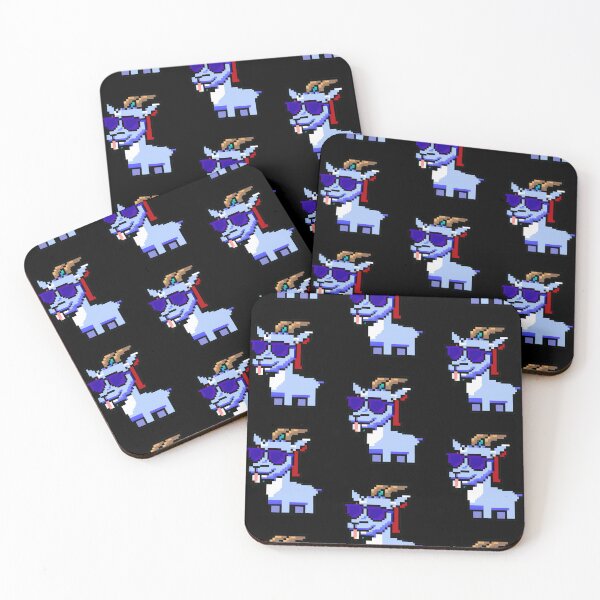 Item preview, GOAT PIXEL ART - cool goat with sunglasses  designed and sold by w1ckerman.