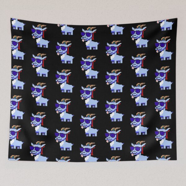 Item preview, GOAT PIXEL ART - cool goat with sunglasses  designed and sold by w1ckerman.
