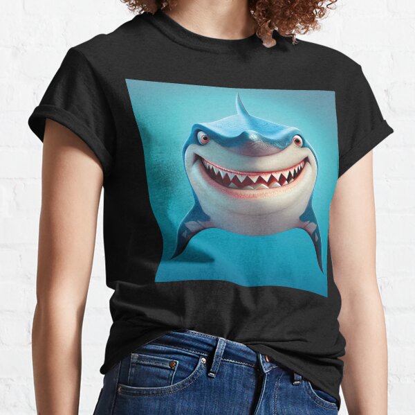 Shark Cartoon T-Shirts for Sale