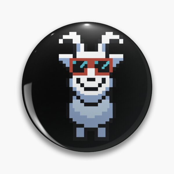 Item preview, GOAT PIXEL ART - cool goat with sunglasses  designed and sold by w1ckerman.