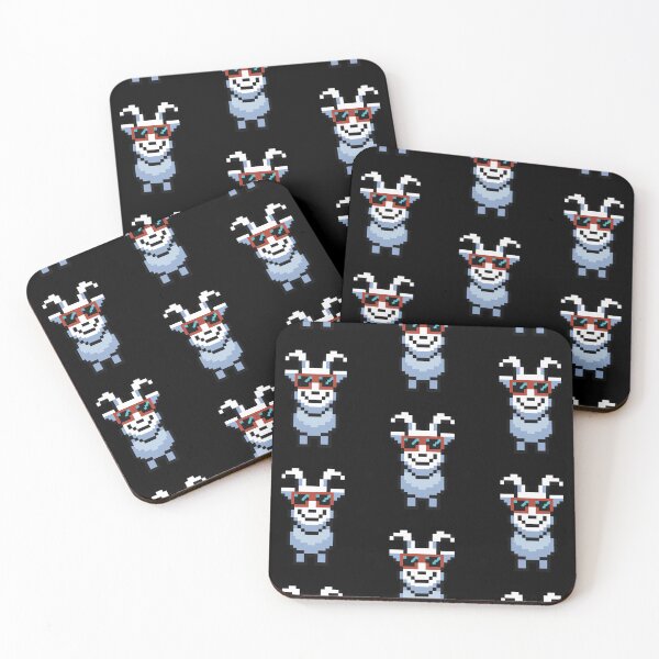 Item preview, GOAT PIXEL ART - cool goat with sunglasses  designed and sold by w1ckerman.