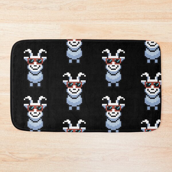 Item preview, GOAT PIXEL ART - cool goat with sunglasses  designed and sold by w1ckerman.