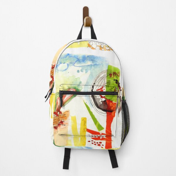 Item preview, Abstract landscape illustration mixed media collage designed and sold by DigitalMagShop.