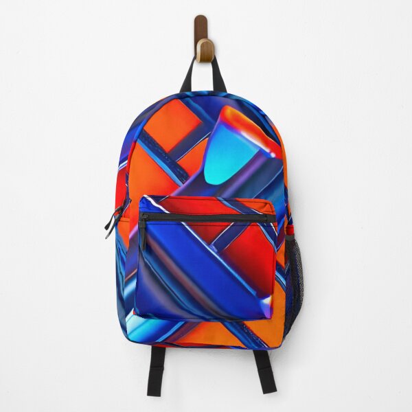 Item preview, Blue orange geometric abstraction v3 designed and sold by mwebba2005.
