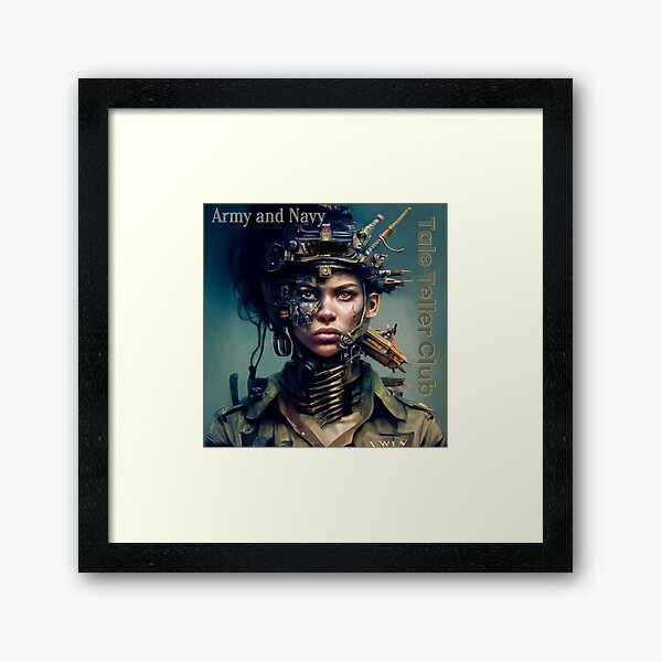 Army and Navy by Tale Teller Club Record Cover Art by iServalan CDM Music Track Framed Art Print