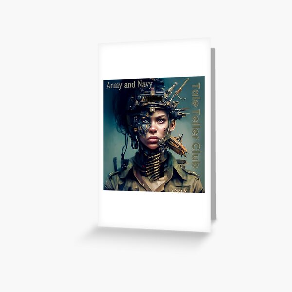 Army and Navy by Tale Teller Club Record Cover Art by iServalan CDM Music Track Greeting Card