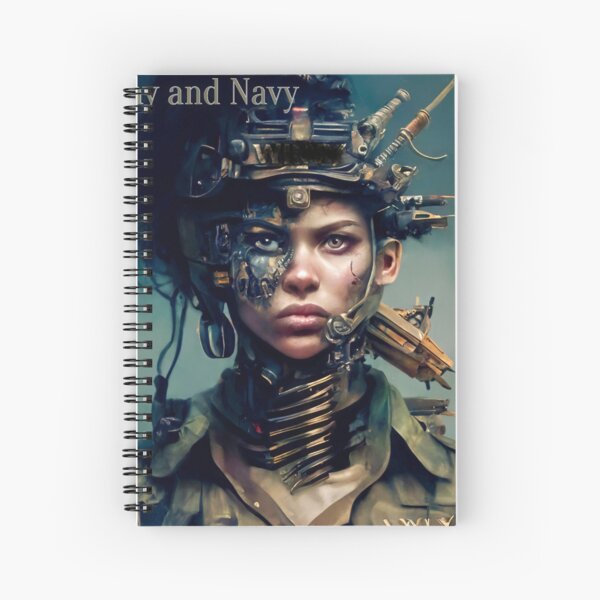 Army and Navy by Tale Teller Club Record Cover Art by iServalan CDM Music Track Spiral Notebook