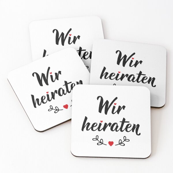 Item preview, Wir heiraten. German text: We are getting married. designed and sold by pidzam4e.