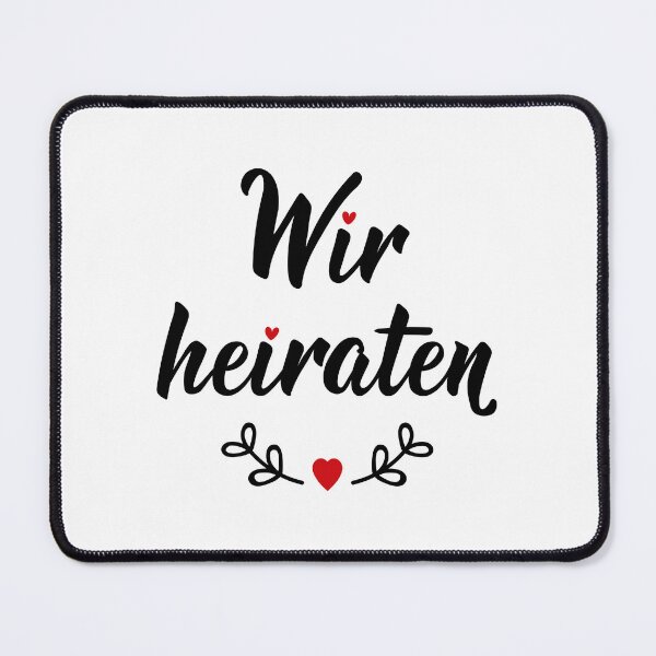Item preview, Wir heiraten. German text: We are getting married. designed and sold by pidzam4e.