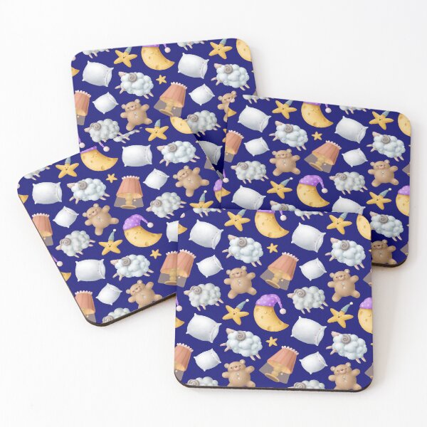 Item preview, Sleeping pattern with bears, sheeps and moon designed and sold by KOTOdesign.