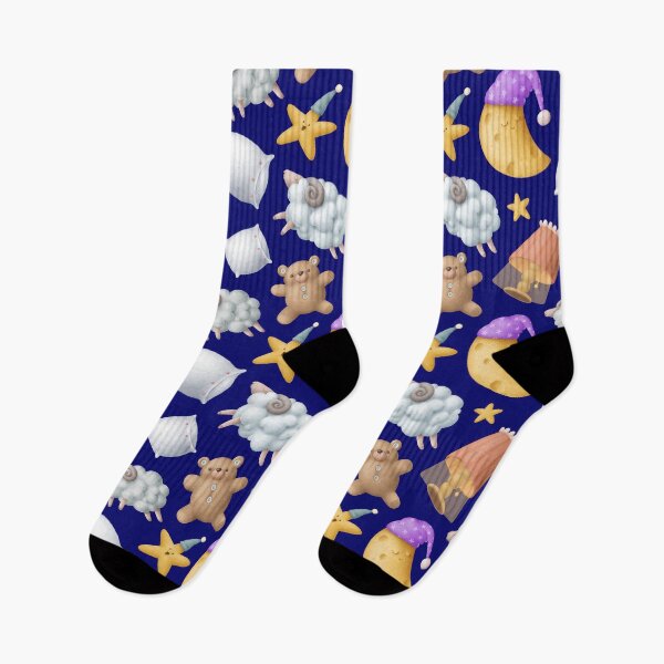 Item preview, Sleeping pattern with bears, sheeps and moon designed and sold by KOTOdesign.
