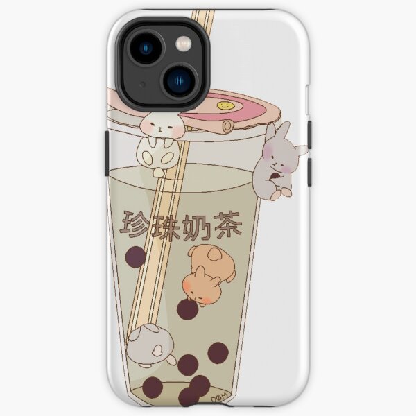 Bubble Tea & Boba Hasen iPhone Robuste Hülle