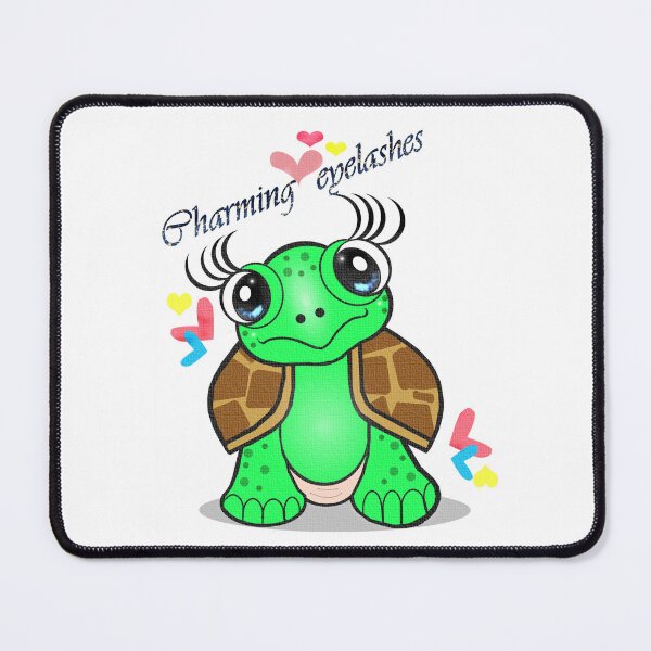 Item preview, Cute tortoise with Charming eyelashes  designed and sold by Shirley cute art .