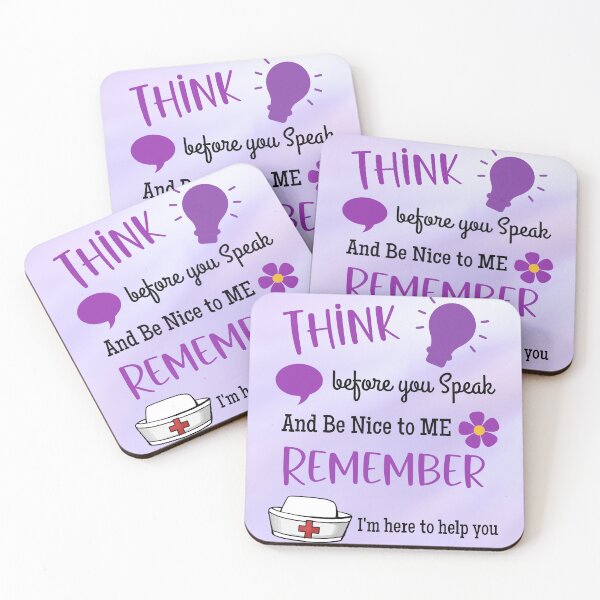 Item preview, Think Before You Speak, Remember I'm Here To Help You. Purple & Black Text designed and sold by Bright76.