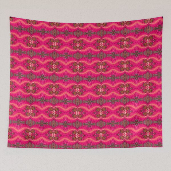 Item preview, Red Floral Feathery Pattern | Festive Flavour designed and sold by JillyJ05.