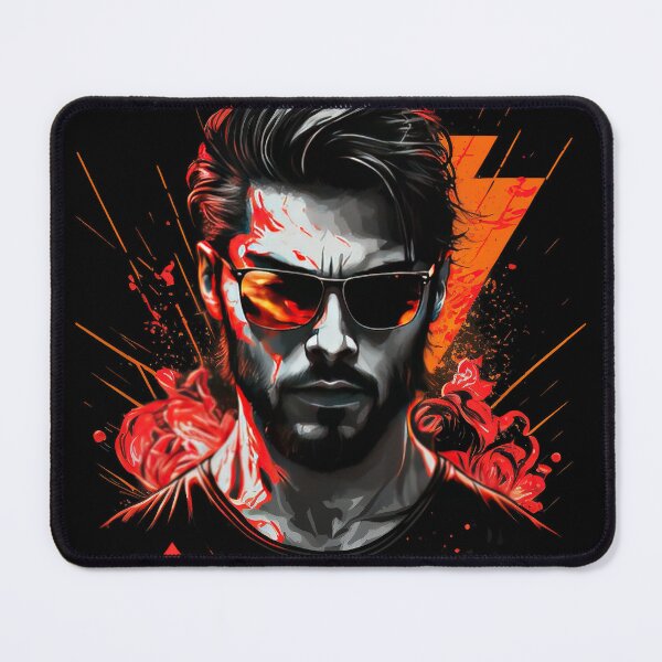 Item preview, Handsome man wearing sunglasses illustration designed and sold by amersoliman.