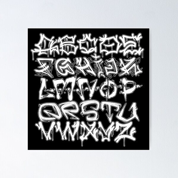 graffiti letters Poster
