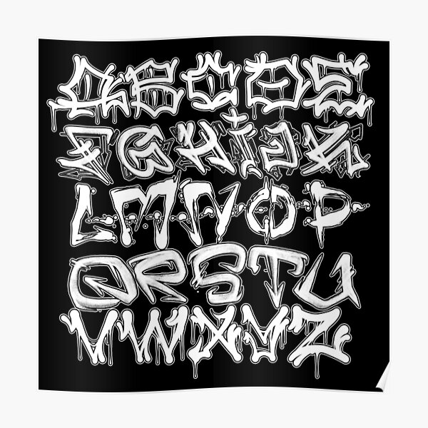 "Graffiti Alphabet" Poster For Sale By Graffitidesign | Redbubble