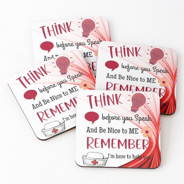 Item preview, Think Before You Speak, Remember I'm Here To Help You. Red & Black Text designed and sold by Bright76.