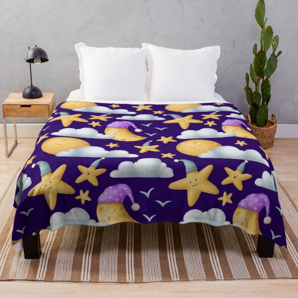 Item preview, Sleeping pattern with cute stars and moons designed and sold by KOTOdesign.