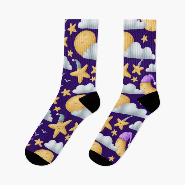 Item preview, Sleeping pattern with cute stars and moons designed and sold by KOTOdesign.