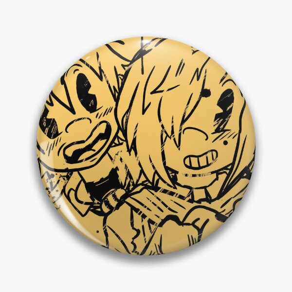 Item preview, Kou and mitsuba cartoon bendy style (ink version) designed and sold by lolroren.
