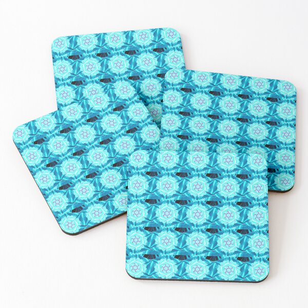 Item preview, Teal Pinwheel | Funky Pinwheel Pattern | Classy Aqua Fractals designed and sold by JillyJ05.