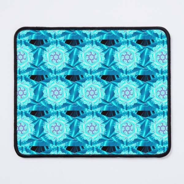 Item preview, Teal Pinwheel | Funky Pinwheel Pattern | Classy Aqua Fractals designed and sold by JillyJ05.