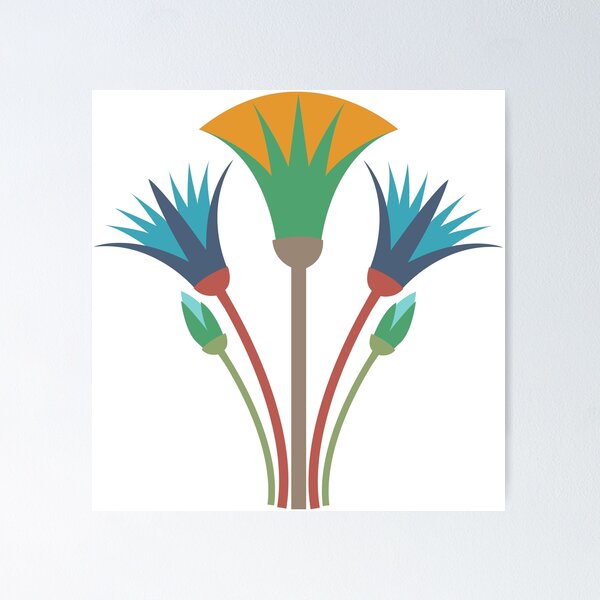 Item preview, Ancient Egypt Lotus Flowers Pharaonic symbol -  Illustration Pattern designed and sold by mohamedeldin.