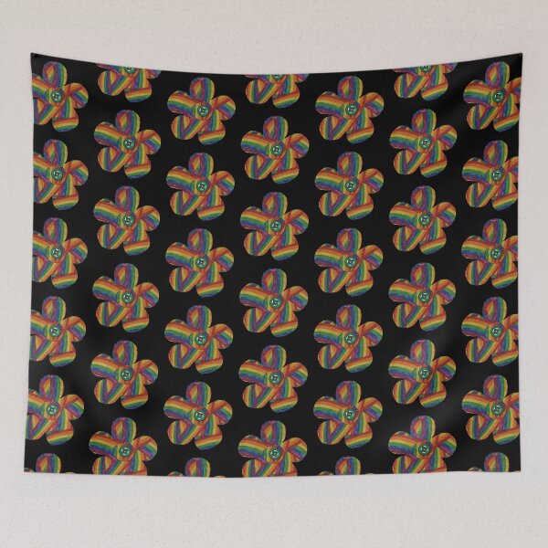 Item preview, Ribbons of rainbows daisy love child flower designed and sold by memorguson.