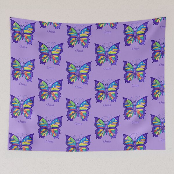 Item preview, OMA with Colourful Yoga Butterfly designed and sold by MonicaArtist.