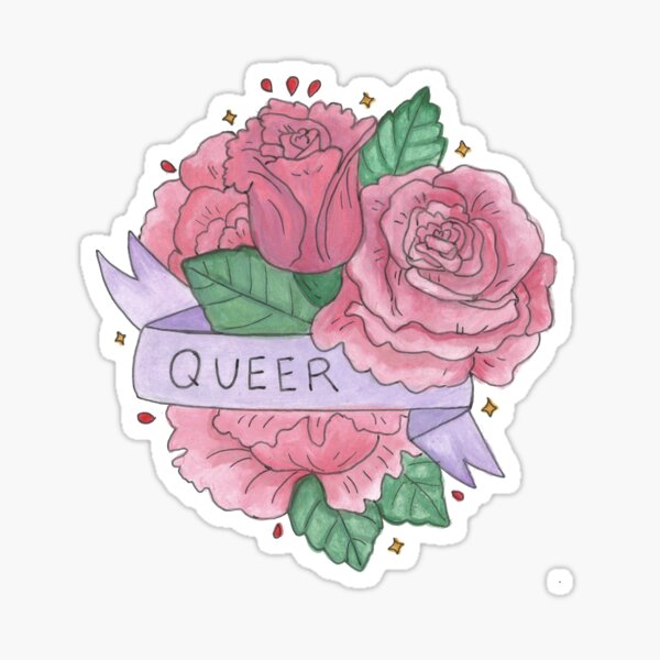 queer flowers Sticker