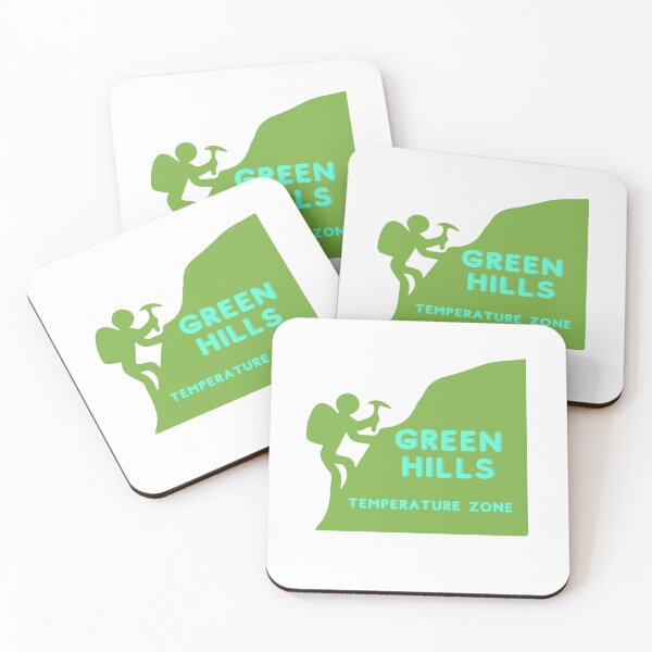 Item preview, Green Hill Temperature Zone161 designed and sold by KilkennyCatArt.