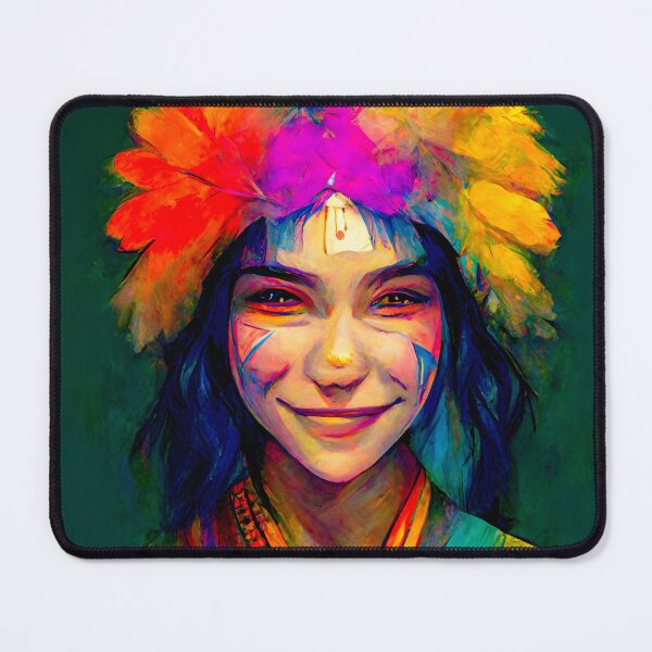 Item preview, The Profound Rainbow Shaman - spiritual art spiritual artwork spirituality wellness well-being designed and sold by LvSoulCreations.