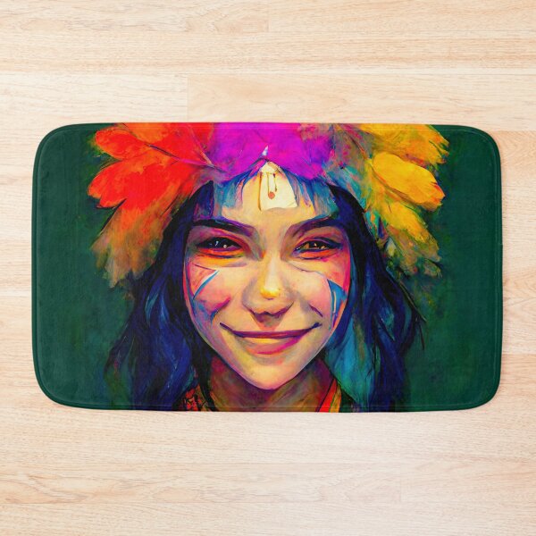 Item preview, The Profound Rainbow Shaman - spiritual art spiritual artwork spirituality wellness well-being designed and sold by LvSoulCreations.