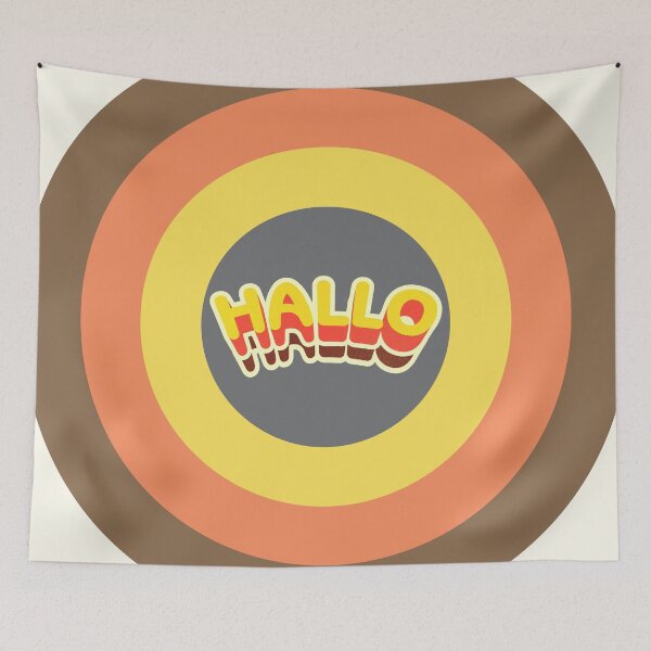 Item preview, Hallo | Retro Curve designed and sold by retroready.