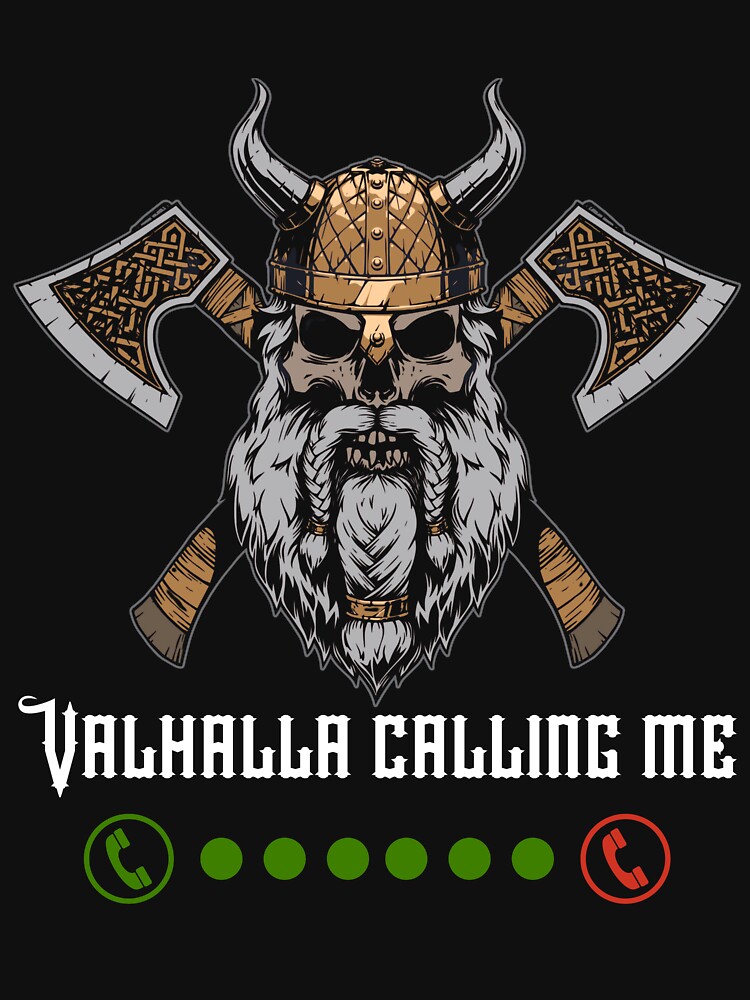 Valhalla Calling Me Viking Vegvisir Vikings T-Shirt | Zazzle