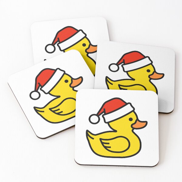 Item preview, Merry Duckmas | Cute Rubber Duck with Christmas Hat Sticker designed and sold by laouamra.