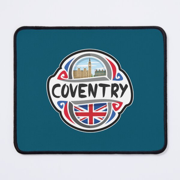 Item preview, Coventry UK United Kingdom Flag Badge Travel Souvenir Stamp   designed and sold by SerenaMorin.