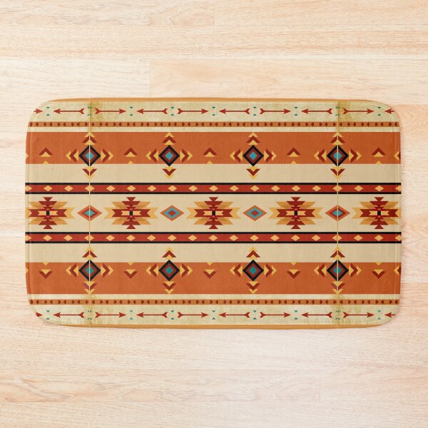 Item preview, Southwestern Tribal Pattern - Rusts, Browns and Blue designed and sold by handsoftime2020.