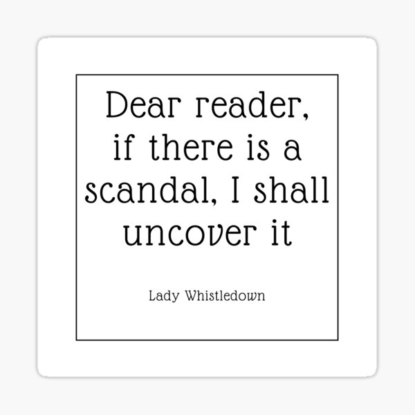Aperçu de l'œuvre Citation de Lady Whistledown créée et vendue par Raseelvm.