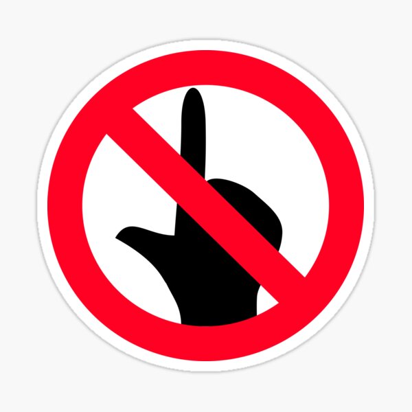 No Touch Sticker