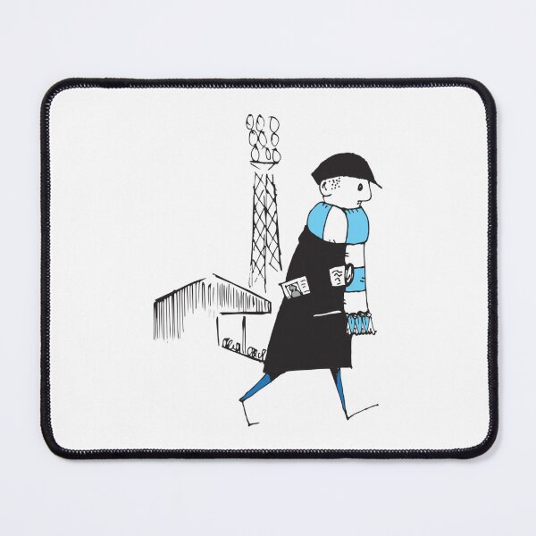 Item preview, FCF Flat cap Fan - Football Fan - Sky Blue and White Scarf   designed and sold by SerenaMorin.